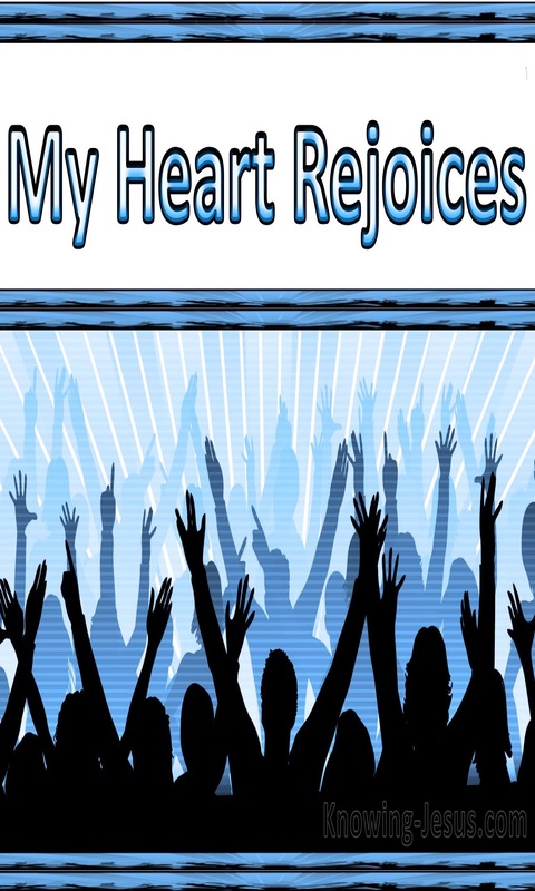 Acts 2:26 My Heart Rejoices (blue)